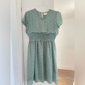 Sea foam green dress perfect for the spring